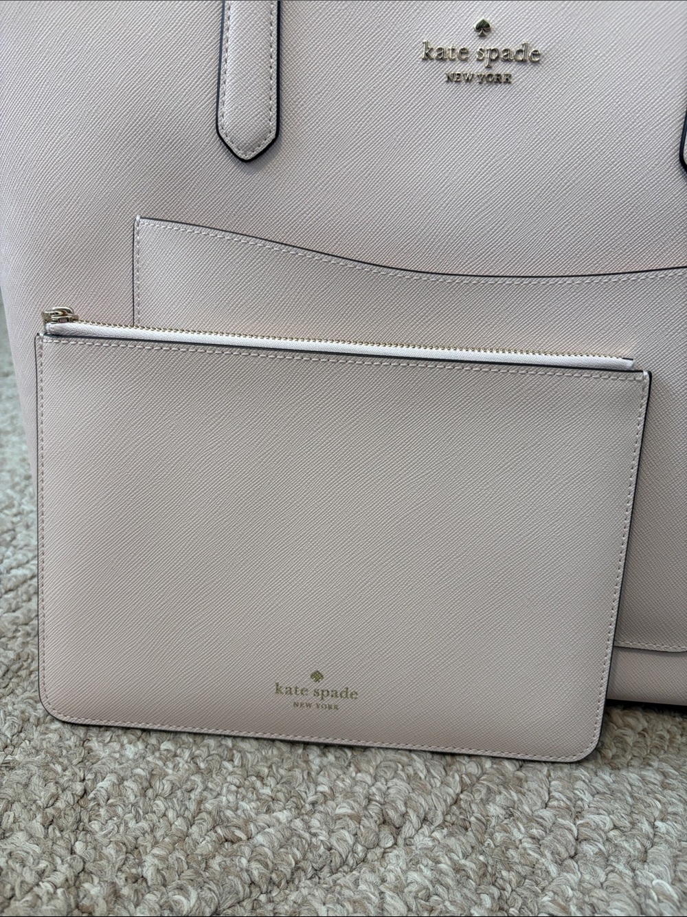 kate spade Staci Large Tote - Powdered Sugar (pale blush pink) - Picture 8 of 8